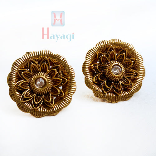 Joyful jewel art | Classy Earrings & Studs II Traditional Gold Plated  Earrings-South Indian Earring for Women and Girls